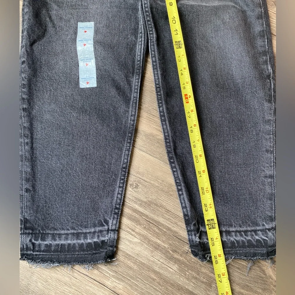 NWT Old Navy Women’s Black Slouchy Taper Jeans Size 4 - Picture 5 of 9